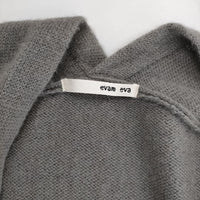 evam eva E183K153 ウールカシミア ローブ コート グレー レディース エヴァムエヴァ【中古】5-0917T∞