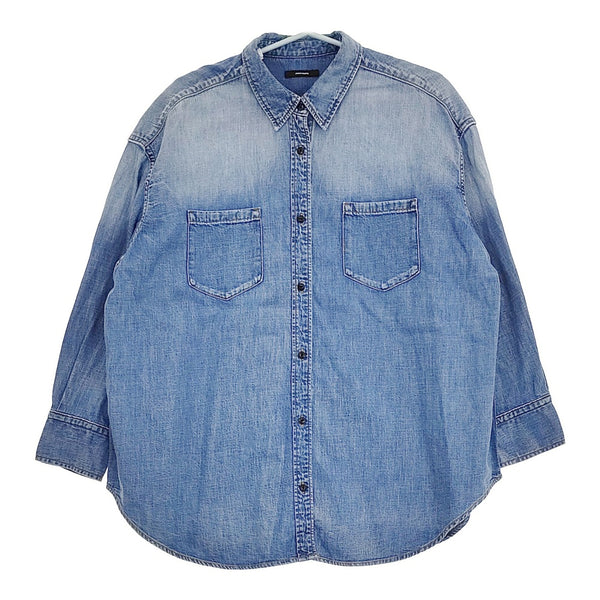 JOURNAL STANDARD ライトオンスデニムシャツ 定価16500円 長袖シャツ 24AW ブルー レディース ジャーナルスタンダード【中古】5-0415M♪