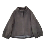 allureville ショートビーバースタンドコート ウール コート グレージュ レディース アルアバイル【中古】5-1026T∞