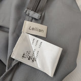 Leilian サイズ11 チュール ギャザー ロングスカート グレー レディース レリアン【中古】5-0710M♪