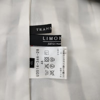TRANS WORK U3S14-346-28 サイズ46 チェック スカート ネイビー ホワイト レディース トランスワーク【中古】5-0710M♪