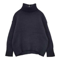 GALERIE VIE ファインウールタートルネックプルオーバー セーター ニット 23AW ネイビー レディース ギャルリーヴィー【中古】5-0917T∞
