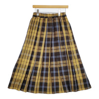 URBAN RESEARCH Sonny Label チェックプリーツイージースカート イエロー ブラウン レディース アーバンリサーチサニーレーベル【中古】5-0710M♪