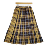 URBAN RESEARCH Sonny Label チェックプリーツイージースカート イエロー ブラウン レディース アーバンリサーチサニーレーベル【中古】5-0710M♪