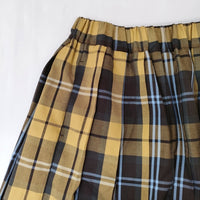 URBAN RESEARCH Sonny Label チェックプリーツイージースカート イエロー ブラウン レディース アーバンリサーチサニーレーベル【中古】5-0710M♪