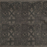 mina perhonen forest tile qa3900 刺繍 ワンピース チャコールグレー系 レディース ミナペルホネン【中古】5-0616M∞
