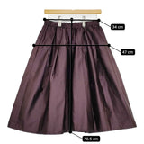 IENA AIDAタフタギャザースカート 定価17600円 サイズ36 スカート ボルドー レディース イエナ【中古】5-0710M♪