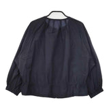 TRANS WORK ナイロンコットン ショート丈 サイズ38 ブルゾン ネイビー レディース トランスワーク【中古】5-0710M♪
