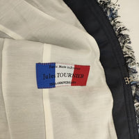 23区 Heritage Classic Collection JULES TOURNIER ツイード ノーカラージャケット ネイビー ホワイト レディース 23区【中古】5-0917T∞