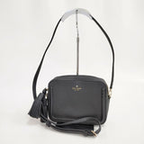 Kate Spade レザー タッセル ショルダーバッグ ブラック レディース ケイトスペード【中古】5-0924G∞