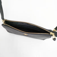 Tory Burch ROBINSON ロビンソン レザー Crossbody Bag 12169199 ショルダーバッグ ブラック レディース トリーバーチ【中古】5-0924G∞