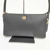 Tory Burch ROBINSON ロビンソン レザー Crossbody Bag 12169199 ショルダーバッグ ブラック レディース トリーバーチ【中古】5-0924G∞