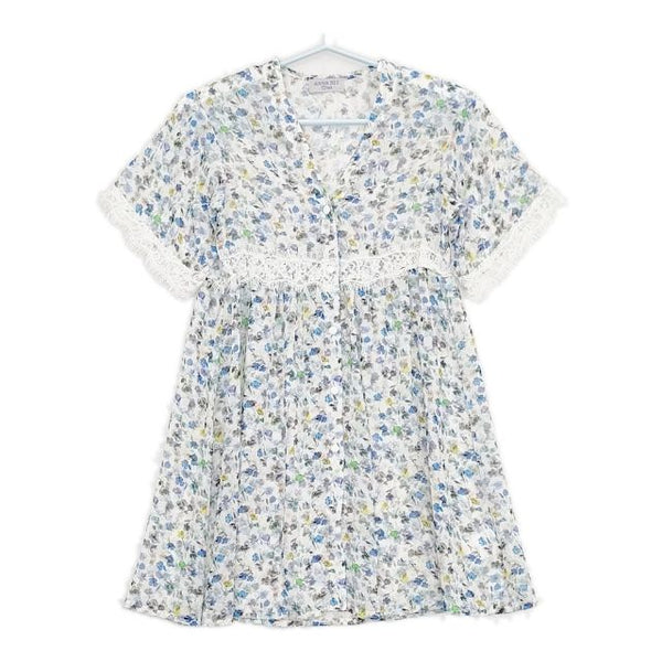 ANNA SUI ANNA SUI MINI キッズL 花柄 レース ワンピース マルチカラー レディース アナスイ【中古】5-0616S∞