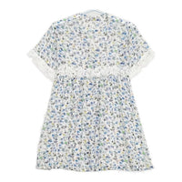 ANNA SUI ANNA SUI MINI キッズL 花柄 レース ワンピース マルチカラー レディース アナスイ【中古】5-0616S∞