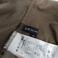 23区 洗える スーピマコットンプレーティングワンピース ノースリーブ ワンピース 23SS ブラウン レディース 23区【中古】5-0616S∞