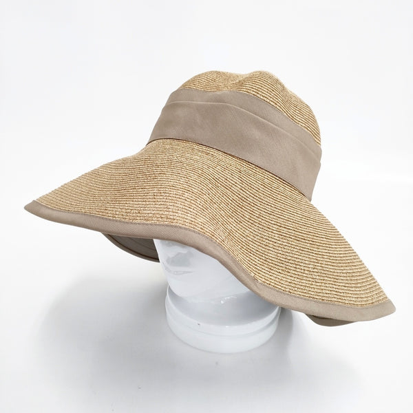 Beaurance ビューランス ペーパーハット mikayo matsushima サイズL～M 帽子 ハット ベージュ レディース【中古】5-0825M◎