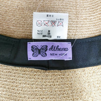 Athena New York ペーパーハット レース ハット ベージュ レディース アシーナニューヨーク【中古】5-0825M◎
