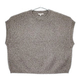 自由区 【洗える】フェザーラメ ベスト サイズ38 KRWMCA0355 定価24970円 ベスト 24AW シルバー レディース 自由区【中古】5-0415T♪