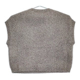 自由区 【洗える】フェザーラメ ベスト サイズ38 KRWMCA0355 定価24970円 ベスト 24AW シルバー レディース 自由区【中古】5-0415T♪