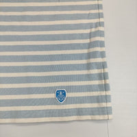 ORCIVAL バスクシャツ ワイド ボーダー 長袖Ｔシャツ カットソー ロンＴ ライトブルー オフホワイト レディース オーシバル/オーチバル【中古】5-0907M∞