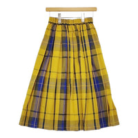 URBAN RESEARCH Sonny Label チェックプリーツイージースカート 38 24AW イエロー レディース アーバンリサーチサニーレーベル【中古】5-0415M♪