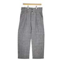 ARTS&SCIENCE 081-U362-113 リネン グレンチェック パンツ グレー レディース アーツ&サイエンス【中古】5-0616M∞