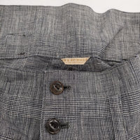 ARTS&SCIENCE 081-U362-113 リネン グレンチェック パンツ グレー レディース アーツ&サイエンス【中古】5-0616M∞