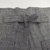 ARTS&SCIENCE 081-U362-113 リネン グレンチェック パンツ グレー レディース アーツ&サイエンス【中古】5-0616M∞