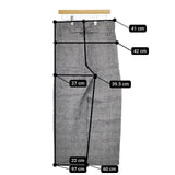 ARTS&SCIENCE 081-U362-113 リネン グレンチェック パンツ グレー レディース アーツ&サイエンス【中古】5-0616M∞