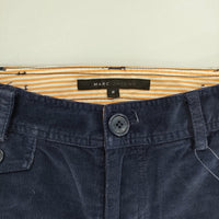 MARC JACOBS 6751157910E コーデュロイ フレア サイズ2 パンツ ネイビー レディース マークジェイコブス【中古】5-0914T△