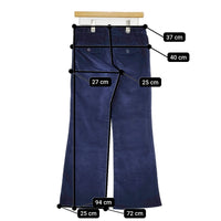 MARC JACOBS 6751157910E コーデュロイ フレア サイズ2 パンツ ネイビー レディース マークジェイコブス【中古】5-0914T△