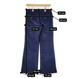MARC JACOBS 6751157910E コーデュロイ フレア サイズ2 パンツ ネイビー レディース マークジェイコブス【中古】5-0914T△