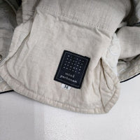 mina perhonen always dn4364B ロールアップデニム ジーンズ コットンリネン デニムパンツ ネイビー レディース ミナペルホネン【中古】5-0921G∞