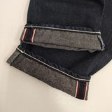 mina perhonen always dn4364B ロールアップデニム ジーンズ コットンリネン デニムパンツ ネイビー レディース ミナペルホネン【中古】5-0921G∞