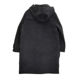 MARGARET HOWELL 旧タグ 英国製 ウール メルトン ダッフルコート ブラック レディース マーガレットハウエル【中古】5-1026A♪