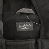 MARGARET HOWELL 旧タグ 英国製 ウール メルトン ダッフルコート ブラック レディース マーガレットハウエル【中古】5-1026A♪