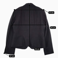 MARGARET HOWELL リネン セットアップ ジャケット スカート スーツ 濃紺 ネイビー レディース マーガレットハウエル【中古】5-0907M∞