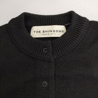 Shinzone LONG RIB CARDIGAN 定価25300円 23AMSNI05 リブ カーディガン 23AW ブラック レディース シンゾーン【中古】5-0917T∞