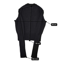 Shinzone LONG RIB CARDIGAN 定価25300円 23AMSNI05 リブ カーディガン 23AW ブラック レディース シンゾーン【中古】5-0917T∞