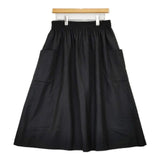 atelier naruse wool gather long skirt 定価29700円 na-06027 ウール ロングスカート ブラック レディース アトリエナルセ【中古】5-0917T∞