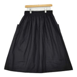 atelier naruse wool gather long skirt 定価29700円 na-06027 ウール ロングスカート ブラック レディース アトリエナルセ【中古】5-0917T∞