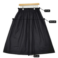 atelier naruse wool gather long skirt 定価29700円 na-06027 ウール ロングスカート ブラック レディース アトリエナルセ【中古】5-0917T∞