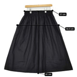 atelier naruse wool gather long skirt 定価29700円 na-06027 ウール ロングスカート ブラック レディース アトリエナルセ【中古】5-0917T∞