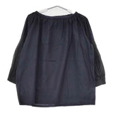 dosa mary ellen mark blouse サイズ2 ピンタック 切替 ブラウス シャツ ネイビー ブラック レディース ドーサ【中古】5-0710M♪