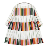 marimekko kirjo tuulia キルヨ キリヨ 脇阪克二 ペンッティ リタ ワンピース チュニック ホワイト マルチカラー レディース マリメッコ【中古】5-0830M∞