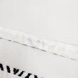 mina perhonen knoll ボディバッグ ys9699 コットンリネン 刺繍 ショルダーバッグ ホワイト ネイビー レディース ミナペルホネン【中古】5-0924G∞