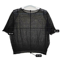 mina perhonen lilas xs8274 半袖 シアーニットソー リネン