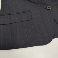 MARGARET HOWELL 578-120205/578-142204 ジャケット パンツ ストライプ セットアップ ネイビー レディース マーガレットハウエル【中古】5-0805M♪