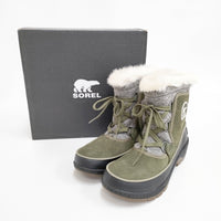 SOREL 新品 TIVOLI 3 スノーブーツ 24.5cm 定価16000円 ブーツ カーキ レディース ソレル【中古】5-1009T◎