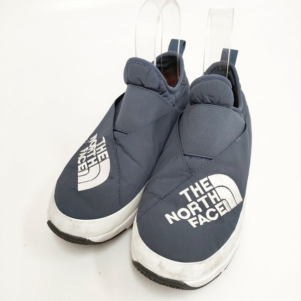 THE NORTH FACE/BEAMS BEAMS別注 KIMONO ライトモック ヌプシトラクション 24cm 定価15120円 スリッポン ネイビー ホワイト レディース ザノースフェイス/ビームス【中古】5-1023T◎